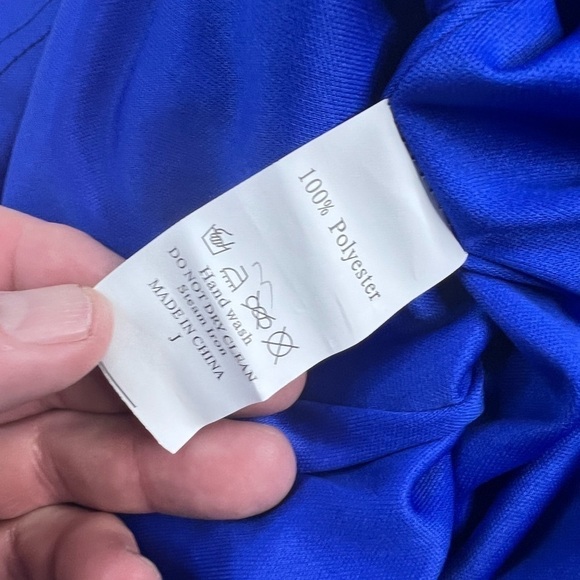 Stunning LOVE & LEMONADE Cobalt Blue Sequin Gown XS NWT - Picture 6 of 7